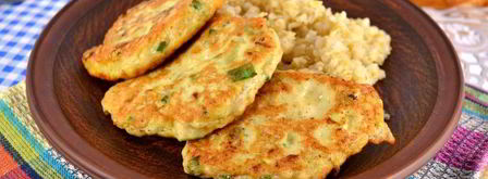 куриные оладьи с кабачком. Шаг 5