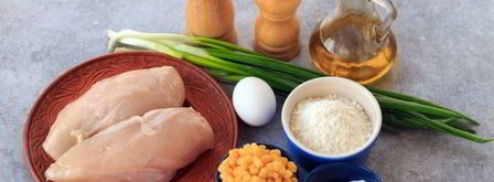 куриные оладьи с кукурузой. Шаг 2