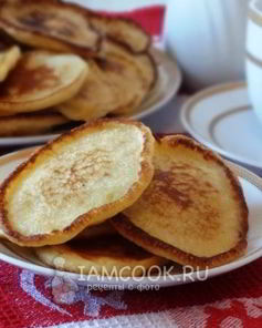 Молочные оладьи на желтках