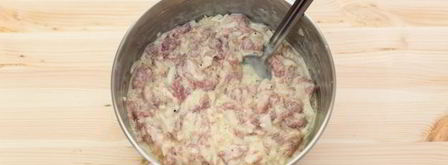 мясные оладьи из свиного фарша. Шаг 9