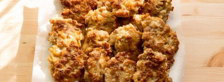 мясные оладьи из свиного фарша. Шаг 11