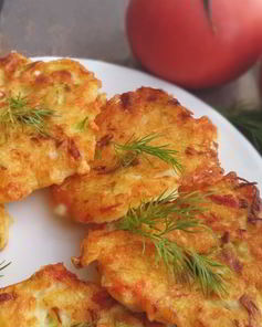 Нежнейшие крабовые оладушки