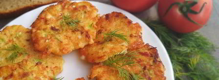 нежнейшие крабовые оладушки. Шаг 6