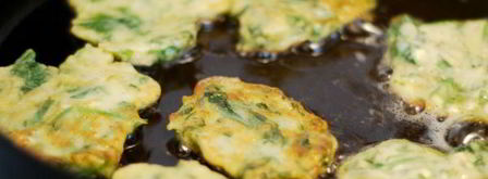 оладушки со шпинатом. Шаг 2