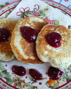 Оладушки творожные с маком