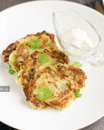 Оладьи из кабачков с луком