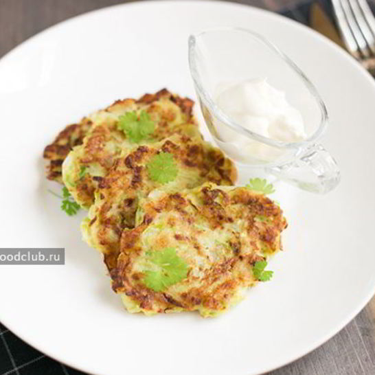 Рецепт оладий из кабачков с луком