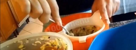 оладьи из кабачков с сыром и ветчиной. Шаг 4