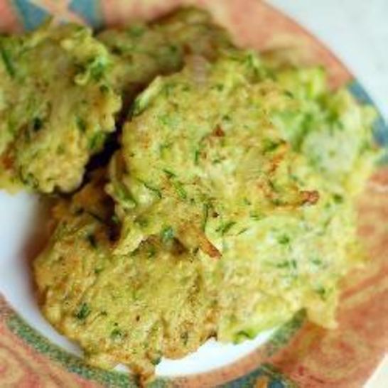 Рецепт оладий из кабачков с творогом