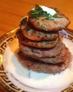 Оладьи из курицы и рыбы