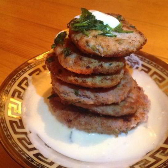 Рецепт оладий из курицы и рыбы