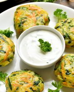 Оладьи из молодых кабачков