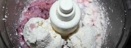 оладьи из отрубей с зеленью и творожной икрой. Шаг 3