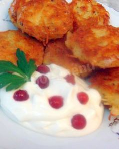 Оладьи из вермишели с сыром