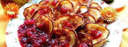 оладьи с фруктами ассорти. Шаг 7