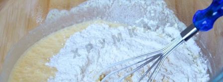 оладьи с тыквенным пюре и яблоками на сметане. Шаг 4