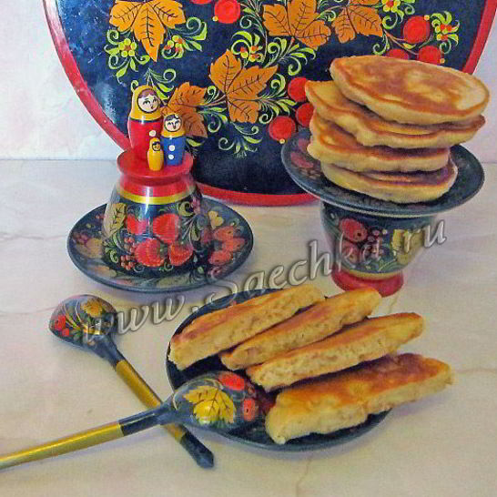Рецепт оладий с яблоками