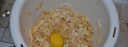 оладьи с яблоком и творогом. Шаг 3