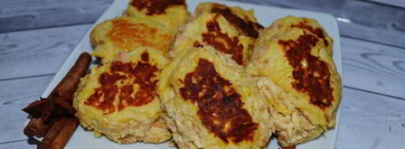 оладьи с яблоком и творогом. Шаг 6