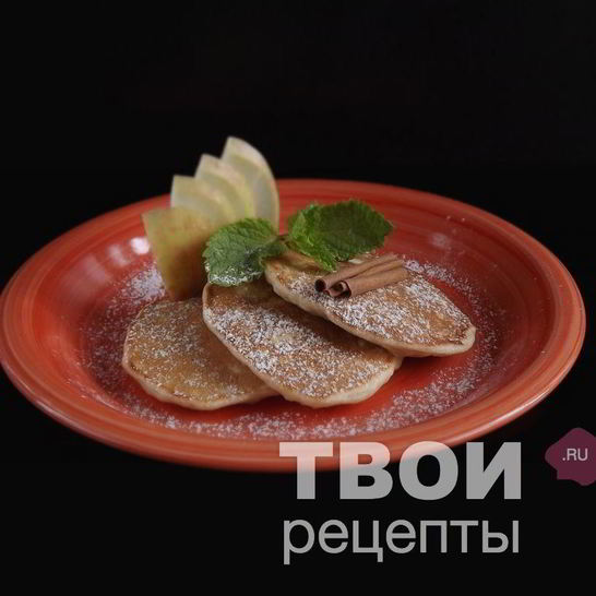 Рецепт оладий с яблоком