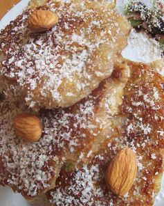 Овсяные оладьи с яблоком