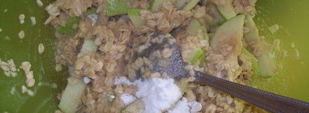 овсяные оладьи с яблоком. Шаг 3