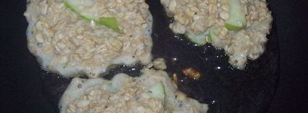 овсяные оладьи с яблоком. Шаг 4