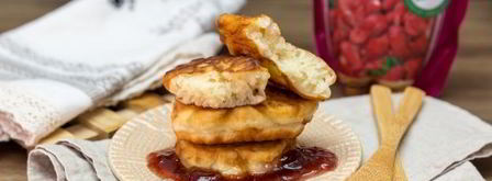 пышные оладьи на теплом кефире. Шаг 13