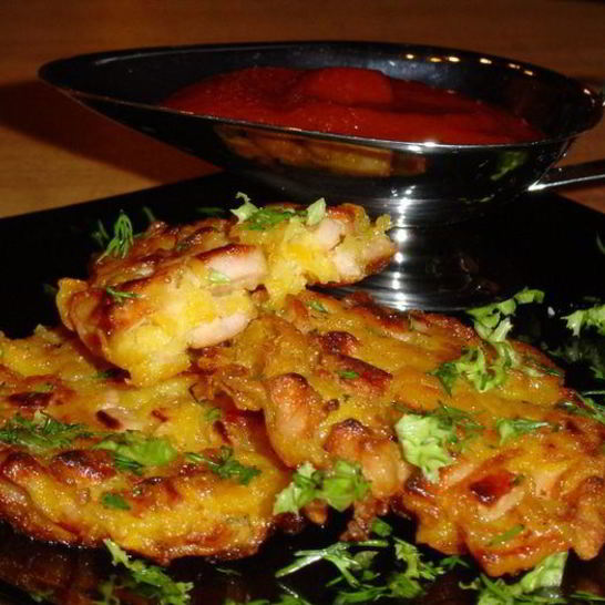 Рецепт тыквенных оладий солнышко