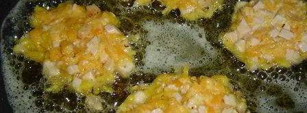 тыквенные оладьи солнышко. Шаг 4