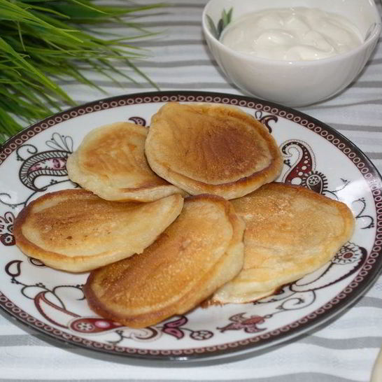 Рецепт вкусных оладий на кефире