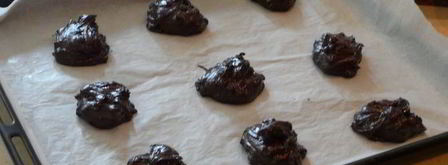 большое шоколадное печенье. Шаг 2