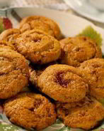 Печенье с малиновым джемом