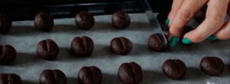 печенье зерна кофе. Шаг 7