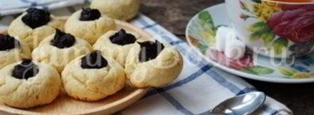 песочное печенье с шоколадом. Шаг 7