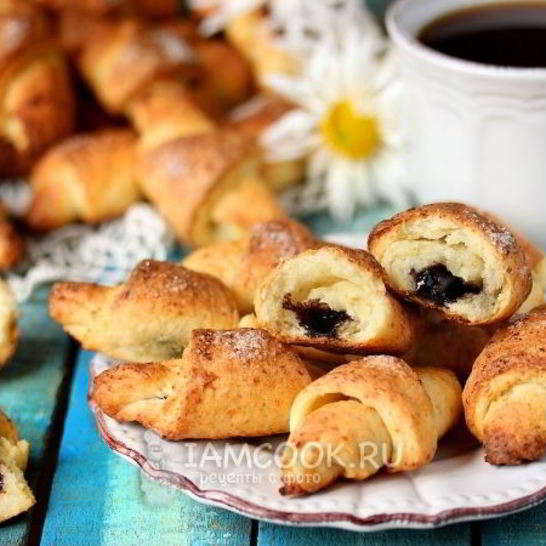 Рецепт рогаликов из творожного теста