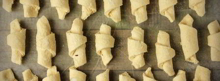 рогалики из творожного теста. Шаг 7