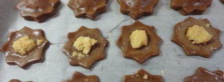 шоколадное печенье с марципановой начинкой. Шаг 5