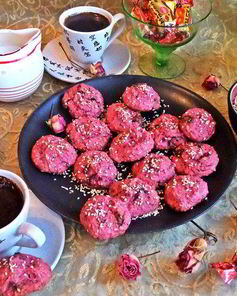 Свекольно-кунжутное печенье