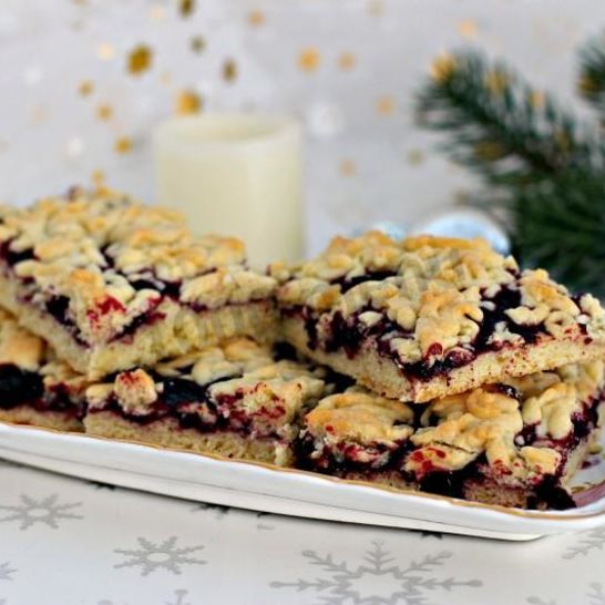 Рецепт тертого печенья с вареньем