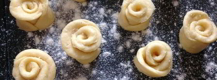 творожное печенье розочки. Шаг 9