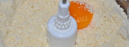 творожные рогалики с ореховой начинкой. Шаг 4