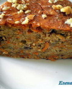 Бананово-морковный пирог