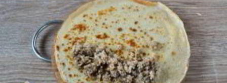 блинный пирог с курицей и грибами. Шаг 12