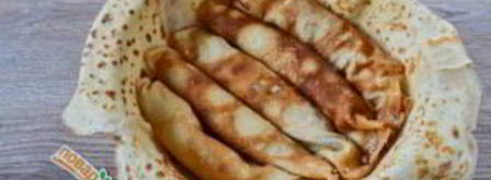 блинный пирог с курицей и грибами. Шаг 15