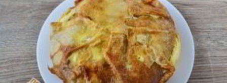 блинный пирог с курицей и грибами. Шаг 21