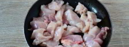 блинный пирог с курицей и грибами. Шаг 7