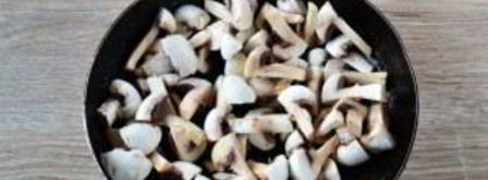 блинный пирог с курицей и грибами. Шаг 8