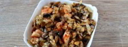 блинный пирог с курицей и грибами. Шаг 10