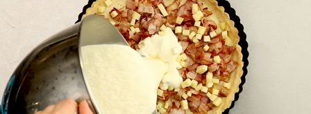 киш лорен со сметаной. Шаг 6